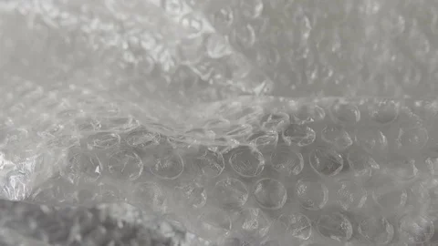 Bubble wrap packaging texture extreme close up UHD stock footage Stock Footage 82230532