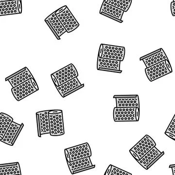 Bubble wrap plastic vector seamless pattern Illustrazione stock