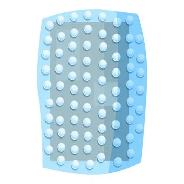 Bubble wrap protecting fragile package during shipping Stock Illustration