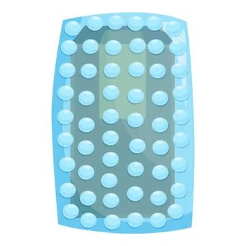 Bubble wrap protecting smartphone screen from damage Stock Illustration