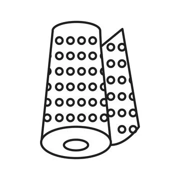 Bubble Wrap Protection Icon Ideal for Packaging and Shipping Safety Stock Illustration