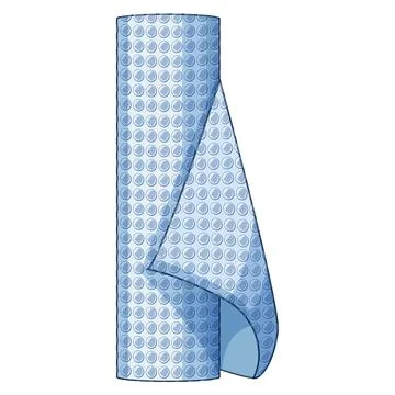 Bubble wrap roll for packaging protection and cushioning Illustrazione stock
