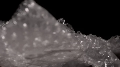 Bubble wrap,isolated on a black background. Stock Footage 117526338