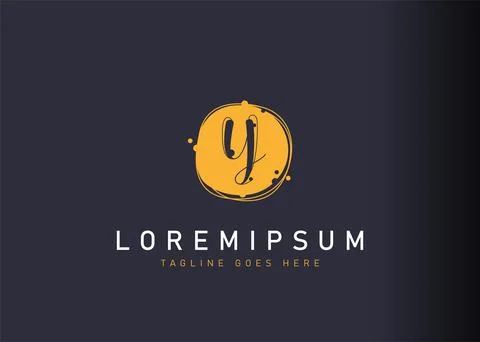 Bubble Y letter logo design. illustration of abstract bubble Y letter icon de Illustration