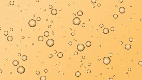 Bubble in yellow background, abstract background, vector illustration Stock Illustration
