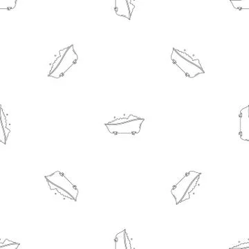 Bubblebath bathtube pattern seamless Illustrazione stock