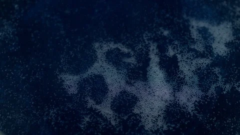 Bubbled up liquid mixing with changing colors, swirling process in chemical test Stock Footage 106464914