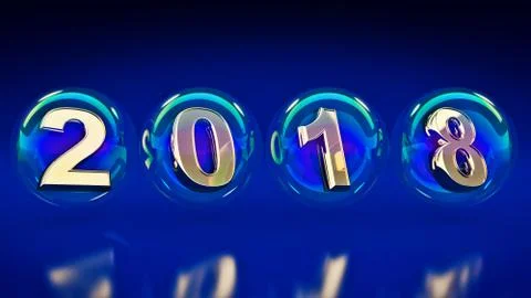 Bubbles 2017. Stock Illustration