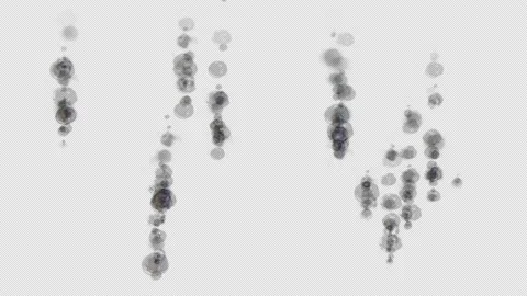 Bubbles 3D Render, With Alpha Channel Stock Footage 222973889