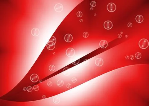 Bubbles abstract and red background 스톡 일러스트