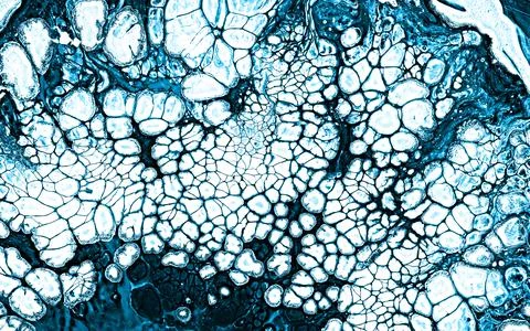 Bubbles abstract texture with crazy fluid art grid effect. Stock Illustration