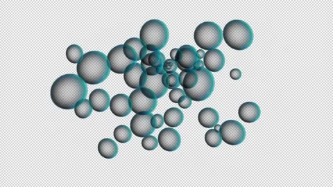 Bubbles With Alpha Channel Stock Footage 160767746