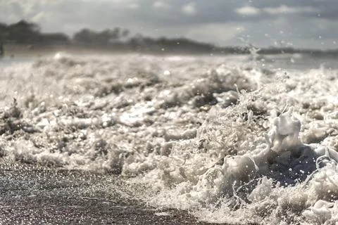 Bubbles   and   beach   splash Stock Photos