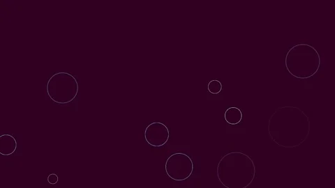 Bubbles and circles in a blue and purple design, rain drop Stock Footage 277092642