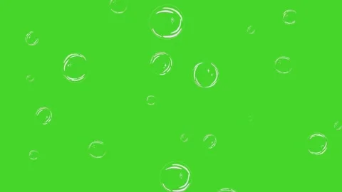 Bubbles and circles floating in air and moving from top to bottom Stock Footage 285954406