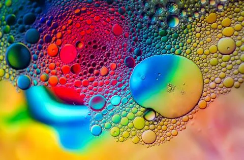 Bubbles and colors Stock Photos