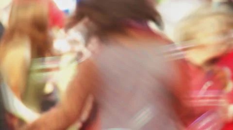 Bubbles and Dancers 2a (with motion blur) Stock-Footage 8263815