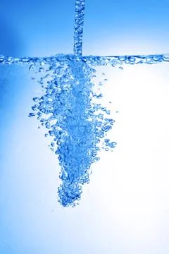 Bubbles and water Stock Photos
