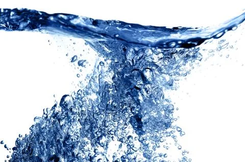 Bubbles and water Foto stock