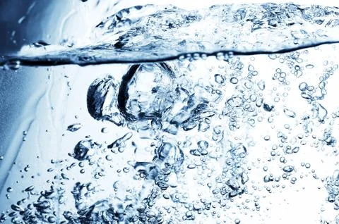 Bubbles and water Foto stock