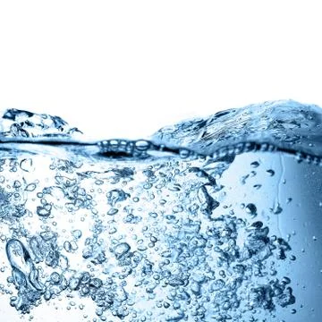 Bubbles and water Stock Photos