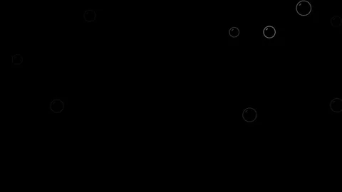 Bubbles animation in the black background Video stock 271323699