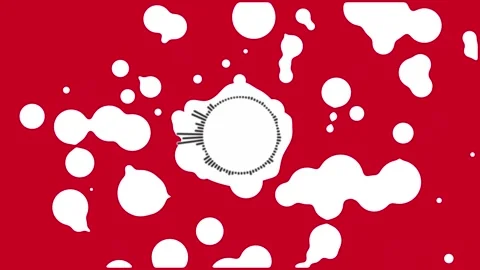 Bubbles audio spectrum animation Stock Footage 289163344