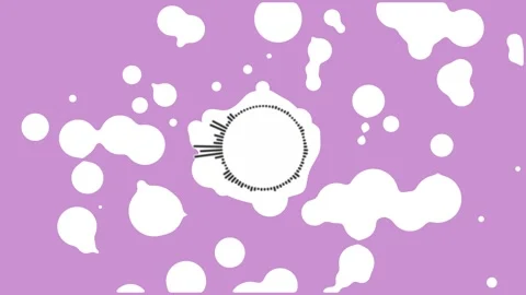 Bubbles audio spectrum animation Stock Footage 289163345