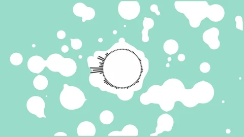 Bubbles audio spectrum animation Stock Footage 289163348