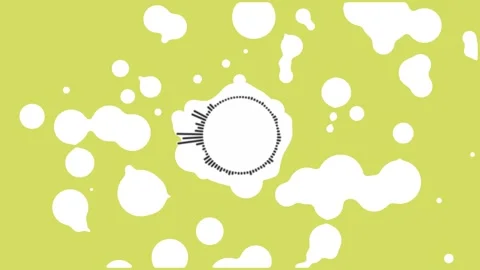 Bubbles audio spectrum animation Stock Footage 289163349