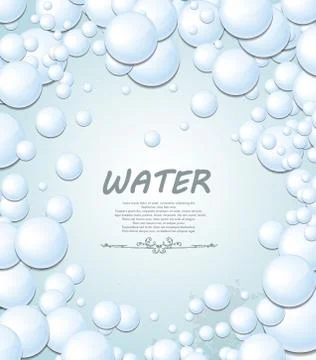 Bubbles background Stock Illustration