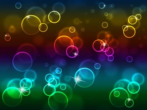 Bubbles background means text space and abstract イラスト素材