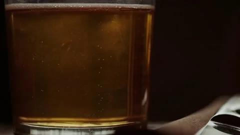 The bubbles in the beer Stock Footage 152847157