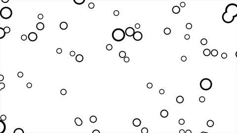 Bubbles black and white background. Seamless looping. Stock-Footage 263413576