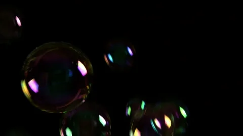 Bubbles on black background Stock Footage 4799768