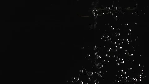 Bubbles on black background. Video stock 71599426
