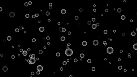 Bubbles on black background. Good for background Stock Footage 262966681
