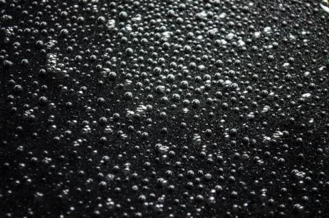 Bubbles on a black background Stock Photos
