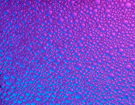 Bubbles in blue and red as background or texture Stock Photos