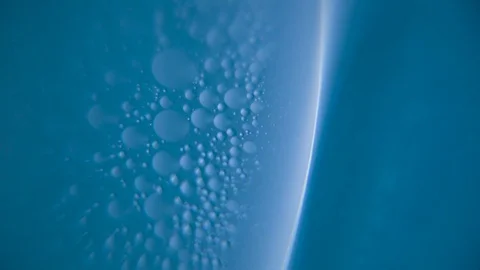 Bubbles on blue background Stock Footage 76102533