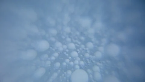 Bubbles on blue background Stock Footage 76199049