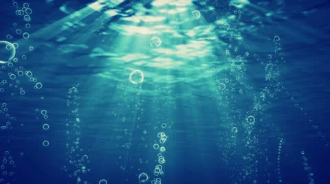 Bubbles Blue Stock Footage 24707034