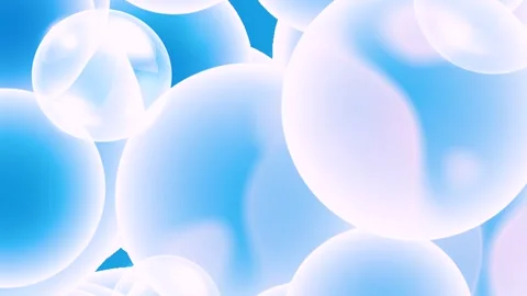 Bubbles Blue Stock Footage 281441804