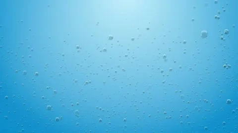 Bubbles in blue water Stock Footage 10589296