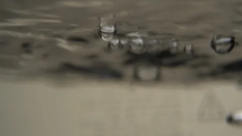 Bubbles of boiling water. Chinese tea ceremony Stock Footage 107822583