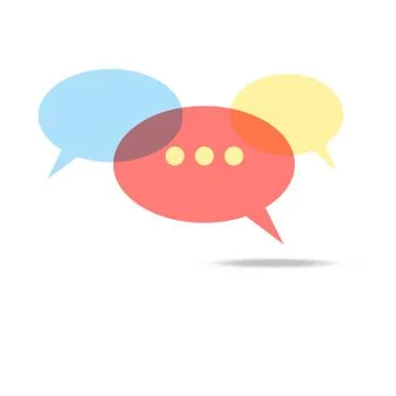 Bubbles bubbles color flat icons Stock Illustration