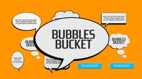 Bubbles Bucket After Effects素材