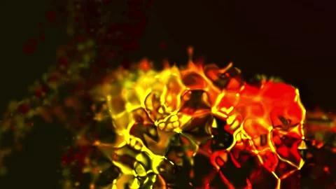Bubbles Burst | Magic Fluid Particles Explosion Animation Stock Footage 197133271