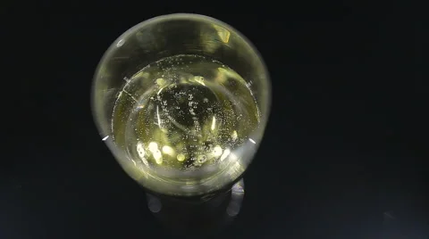 Bubbles in champagne.shot from above Stock Footage 61447317