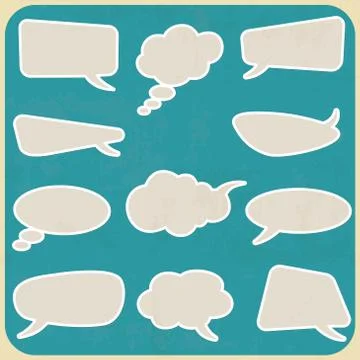 Bubbles chat Stock Illustration